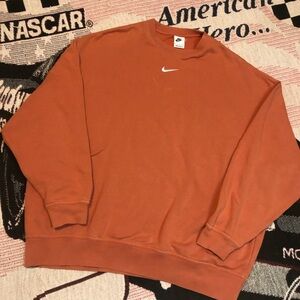 Nike center swoosh crewneck Rust Orange